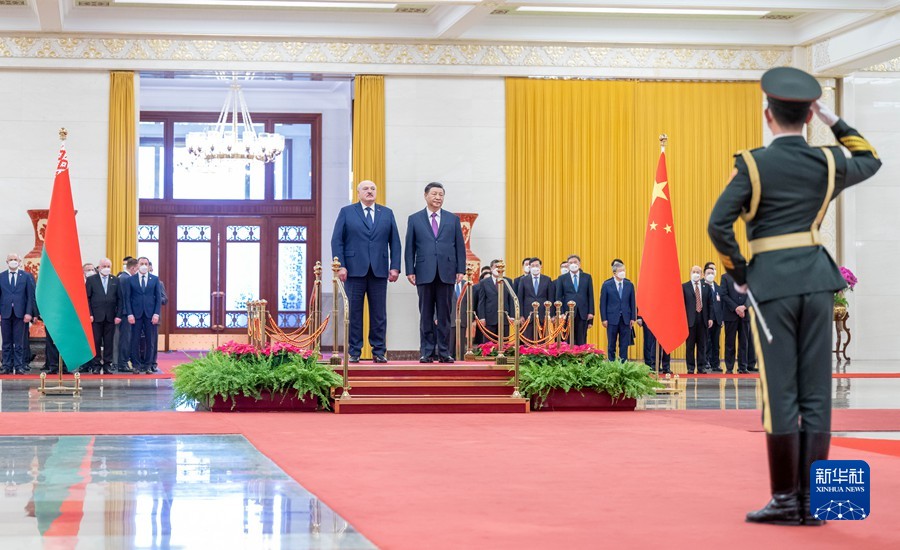 习近平同白俄罗斯总统卢卡申科举行会谈(图6)