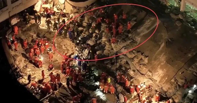 11人遇难!坍塌前画面曝光:有工人不断将水泥袋运至屋顶,施工企业承揽过多项政府工程(图10) 10.jpg